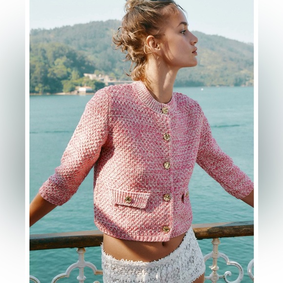 Zara Sweaters - Zara FRENCH SLEEVE CARDIGAN